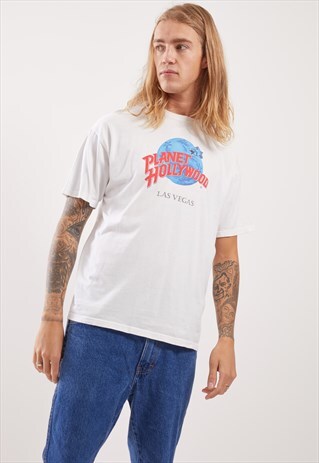 VINTAGE PLANET HOLLYWOOD GRAPHIC T-SHIRT
