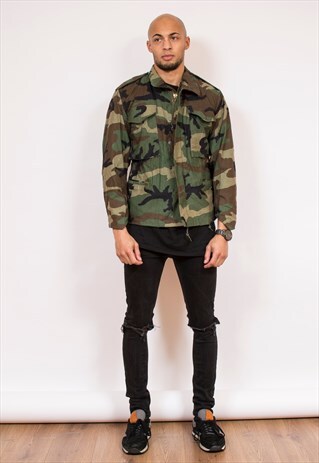 VINTAGE COLD WEATHER CAMOUFLAGE JACKET XS