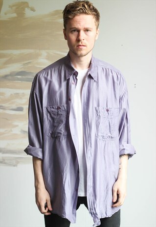 VINTAGE OVERSIZED SILK SHIRT