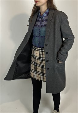 Burberry Brit Grey Wool Coat