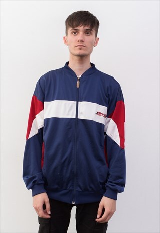 BROOKS VINTAGE MEN'S M TRACKSUIT JACKET JUMPER FULL ZIP