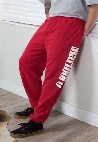 VINTAGE MARLBORO SWEAT PANTS LOGO 90S X 15.1