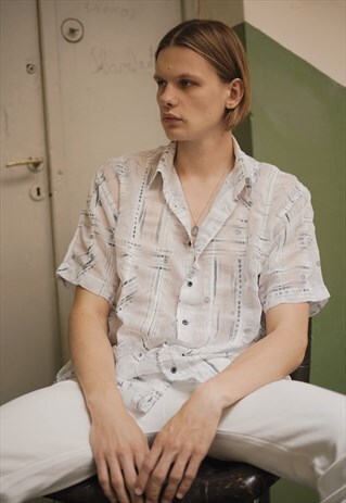 VINTAGE VERSACE AUTHENTIC PRINTED PATTERNED SHIRT FROM 90S