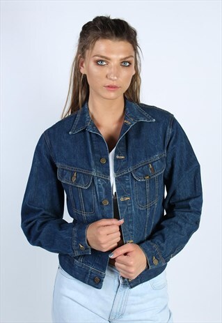 VINTAGE LEE DENIM JACKET DARK BLUE