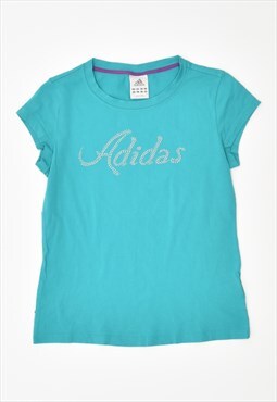 Vintage Adidas T-Shirt Top Turquoise