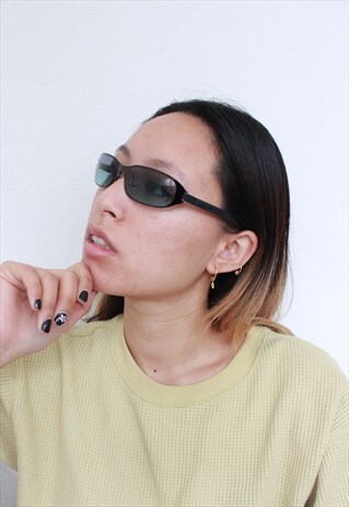 VINTAGE Y2K BLUE PURPLE OMBRE SUNGLASSES