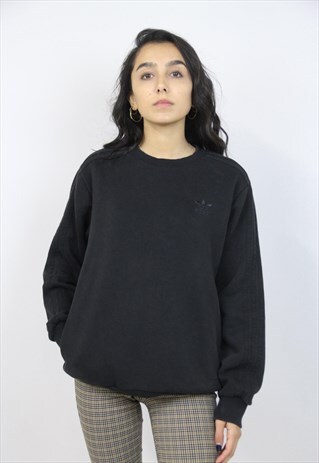 VINTAGE ADIDAS BLACK SWEATSHIRT
