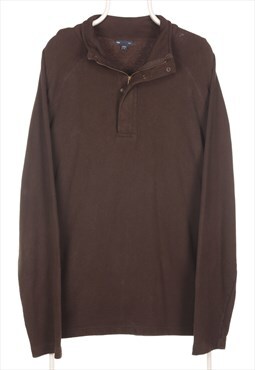 Vintage GAP - Brown Quarter Zip Sweatshirt - XLarge