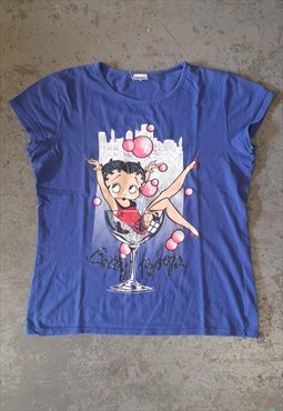 Vintage Y2K Betty Boop T-Shirt with Graphic Print Tee Top