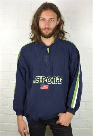 VINTAGE 90'S 1/4 ZIP SWEATSHIRT