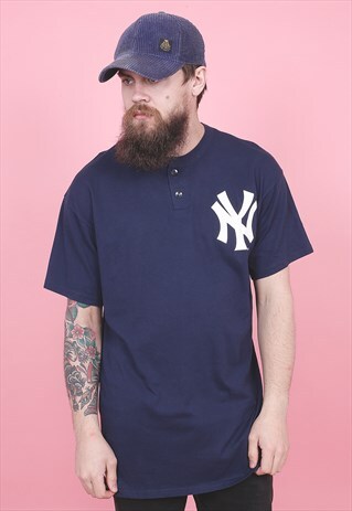 VINTAGE NY BASEBALL T-SHIRT /R6281