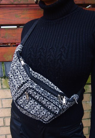 MONOCHROME XO WOVEN MULTI BUM BAG