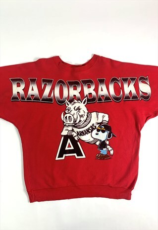 ARKANSAS RAZORBACKS SNOOPY SWEATER