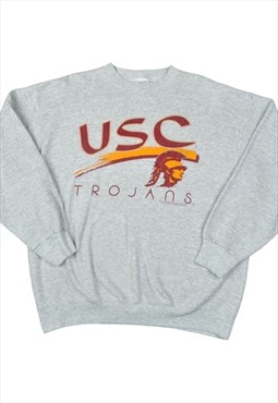 Vintage USC Trojans Sweater Grey Large