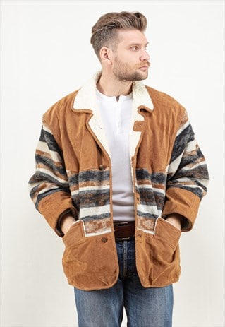 aztec shearling jacket