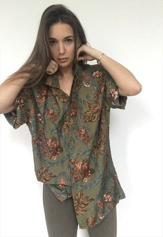 PATTERNED OVERSIZED RETRO VINTAGE UNISEX FESTIVAL SHIRT