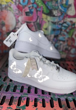 Nike custom Nike Air Force 1- reflective butterflies