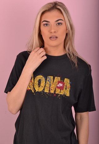 BLACK NIKE ROMA T-SHIRT GBT4258