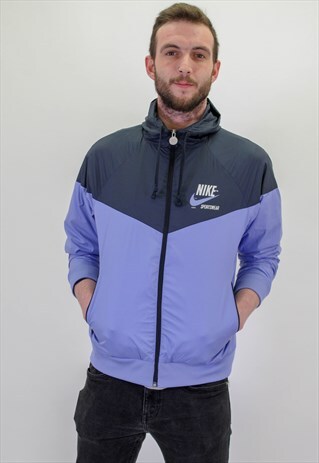 VINTAGE NIKE JACKET IN BLUE MEDIUM
