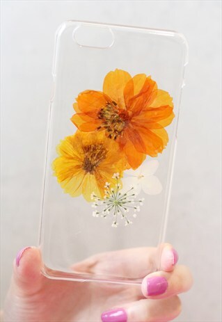 HANDMADE REAL PRESSED FLOWERS PHONE CASE