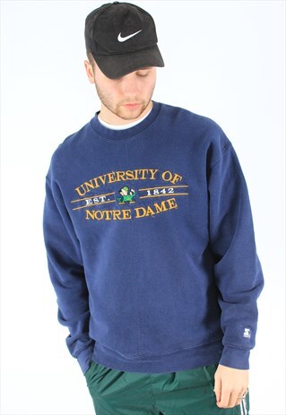 STARTER NOTRE DAME VINTAGE SPORTS SWEATSHIRT