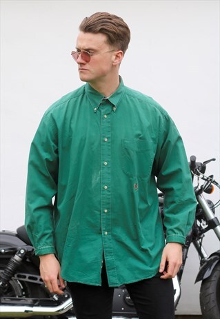 TOMMY HILFIGER USA PERSIAN GREEN VINTAGE SHIRT
