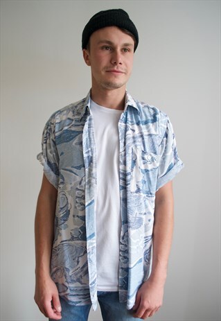 VINTAGE 90'S PATTERNED SHIRT