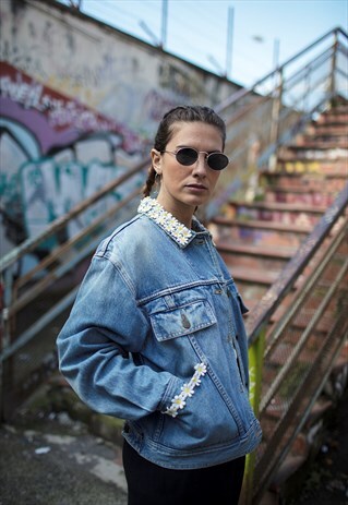 CUSTOMISED VINTAGE 90S ARMANI DENIM JACKET