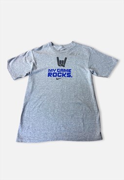 Vintage 90s retro Nike T-Shirt : Grey 