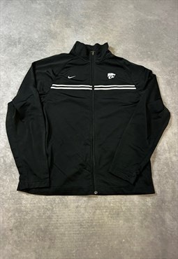 Nike Track Jacket Embroidered Team Logo Zip Up Jacket