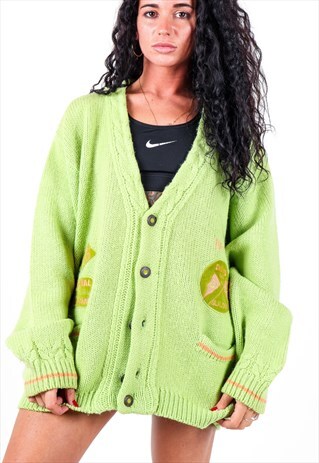 VINTAGE PATTERNED KNIT CARDIGAN K577
