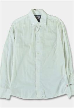 (S) 2000's Vintage Tommy Hilfiger Shirt Logo White