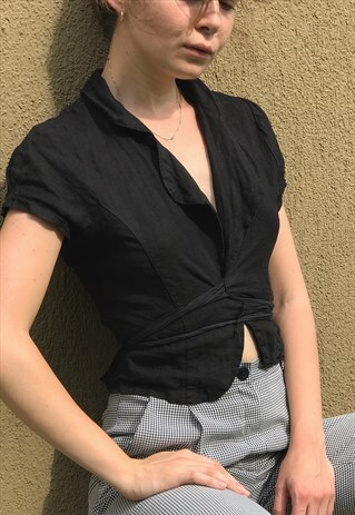VINTAGE LINEN TOP