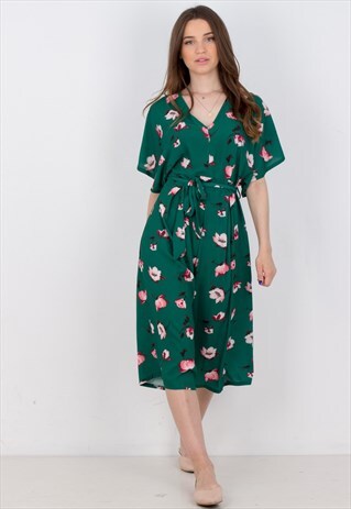 SELF-TIE WRAP JUMPSUIT