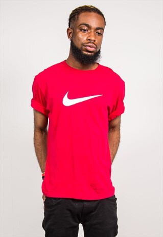 VINTAGE 90'S NIKE RED SPORTS TOP T-SHIRT