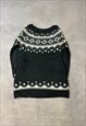 ABSTRACT KNITTED JUMPER PATTERNED KNIT SWEATER