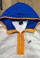 VINTAGE NIKE MENS SPORTSWEAR JACKET SAIL ROYAL BLUE SHERPA