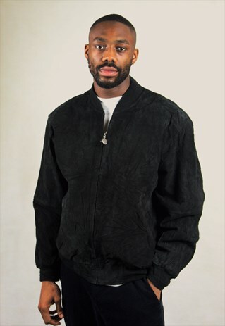 VINTAGE / SUEDE / BOMBER JACKET