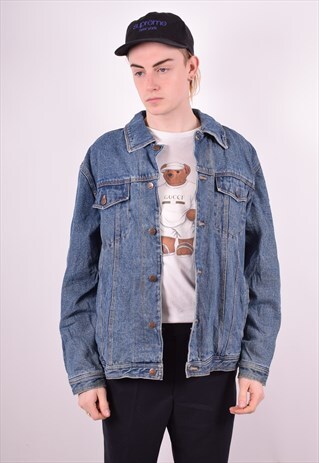 MENS VINTAGE DENIM JACKET MEDIUM BLUE 90S
