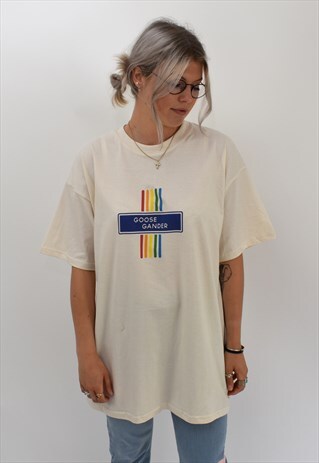 G&G UNISEX NATURAL RAINBOW STICKS TEE