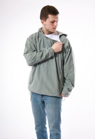90S VINTAGE ADIDAS 1/4 ZIP OLDSCHOOL SHELL JACKET 13725