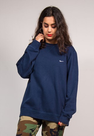 VINTAGE 90'S NAVY NIKE SWEATER JUMPER
