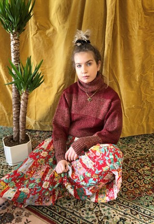 VINTAGE 80S RODIER PARIS TURTLENECK JUMPER