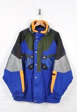 Vintage Ski Jacket Blue XXL