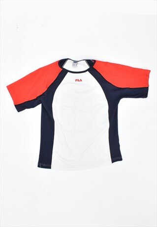 VINTAGE 90'S FILA T-SHIRT TOP WHITE