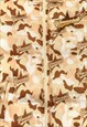 DEVIL HORN JACKET CAMO PATTERN BOMBER MILITARY PUFFER BROWN
