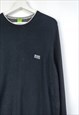 VINTAGE BOSS SWEATSHIRT ORIGINAL IN BLACK M