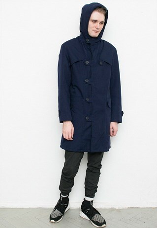 DARK BLUE PARKA JACKET