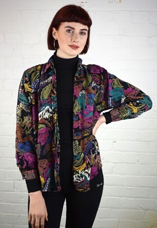 VINTAGE 90'S PATTERNED BLOUSE