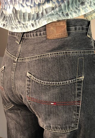 TOMMY HILFIGER JEANS PANTS 90S VINTAGE DENIM PANTS RETRO